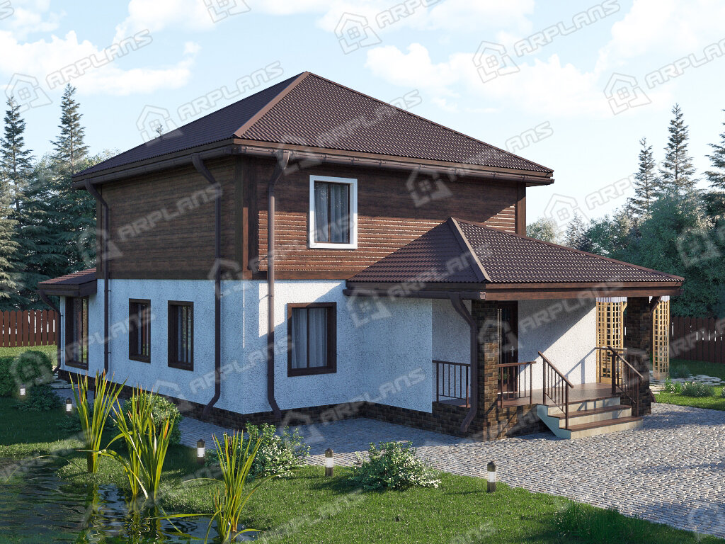 Фото 1 двухэтажного дома. Источник arplans.ru К-089