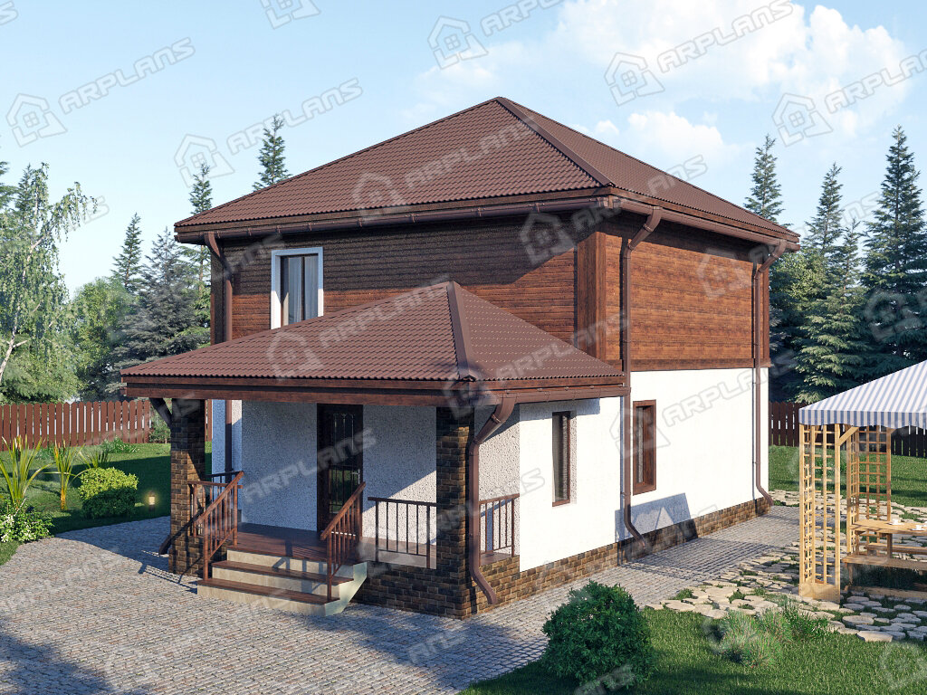 Фото 2 двухэтажного дома. Источник arplans.ru К-089