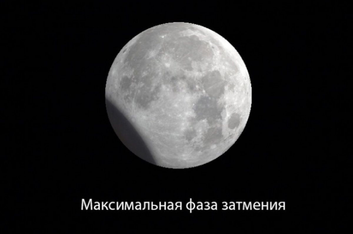    29 октября в 02:35 отлично будет видно частное лунное затмение.