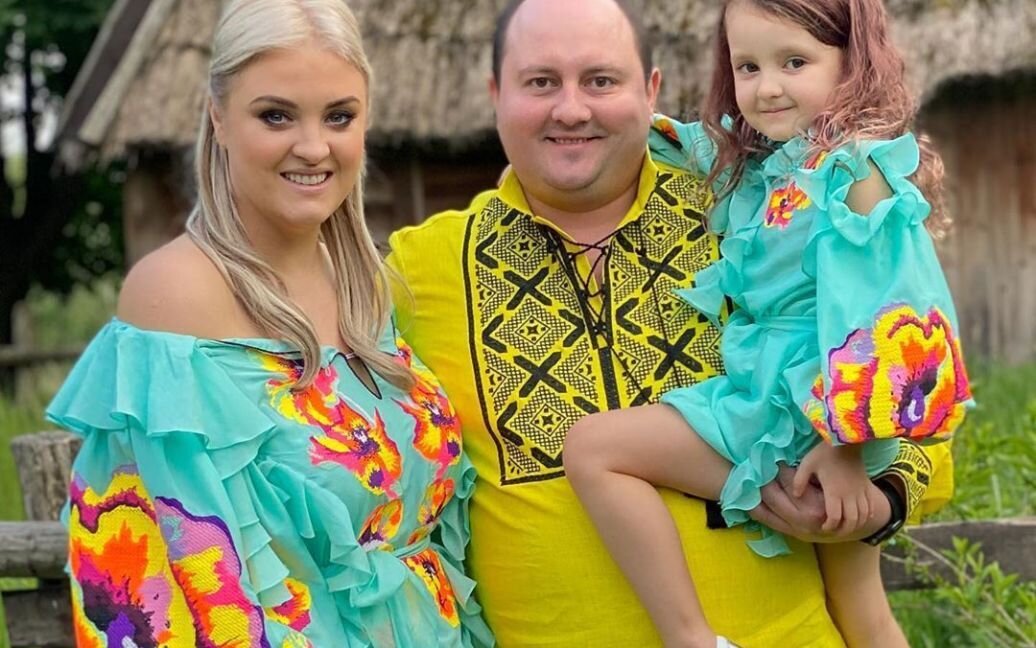 Виктория Ткач, Юрий Ткач и их дочь.