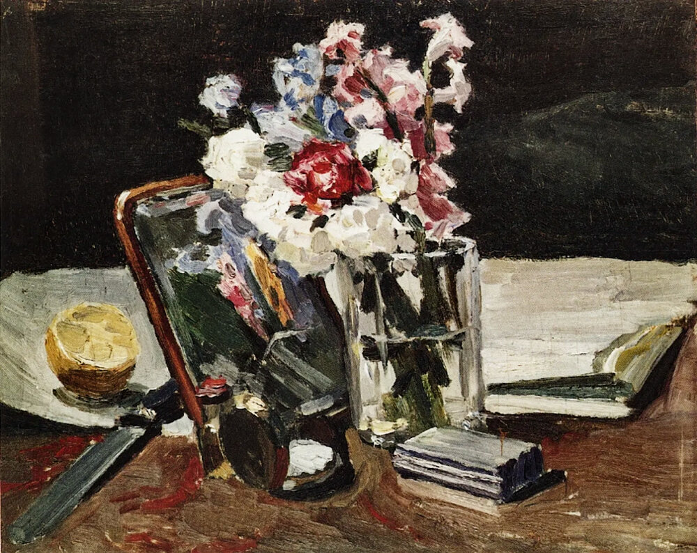 Художник Виктор Борисов-Мусатов "Натюрморт. Цветы"