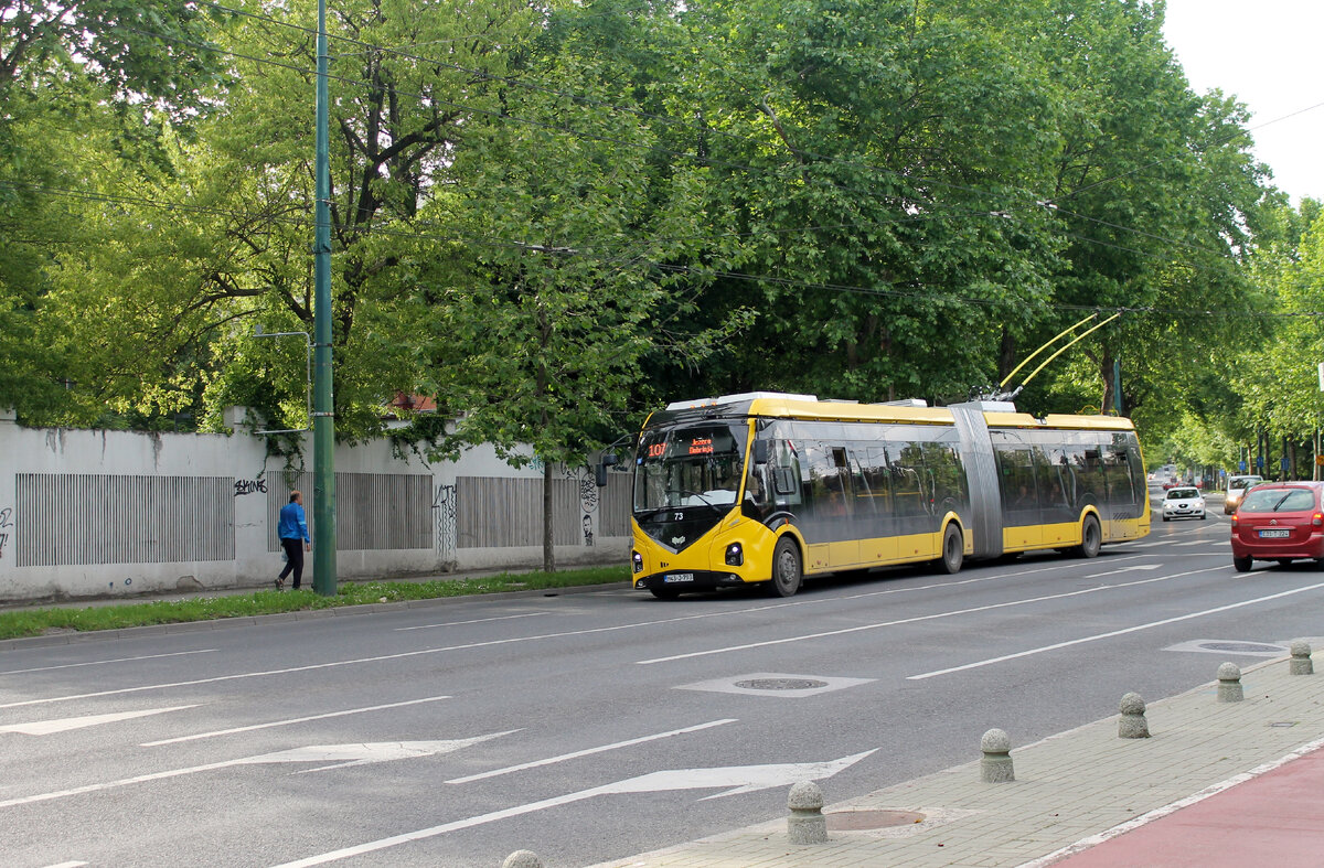 Hamze Hume, троллейбус БКМ 43300D, маршрут № 107