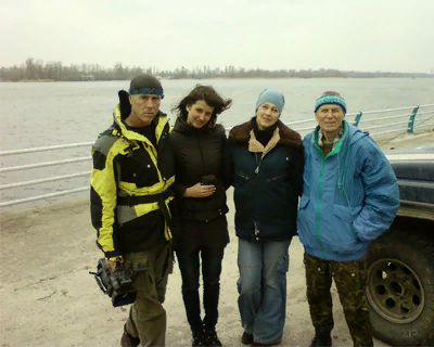  На фото - Голтис с Натальей, тогда ещё невестой, во время своего первого приезда к нам в гости в Херсон, март 2012 года