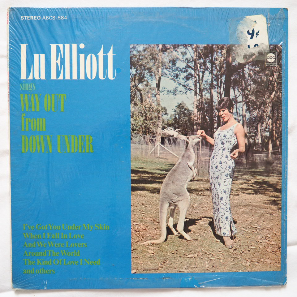 Пластинка Лу Эллиотт ' Sings Way Out From Down Under', выпущенная лейблом ABC в 1967 году