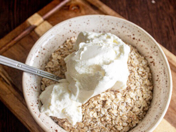 Овсяные хлопья 3-5 минутные, быстрого приготовления.