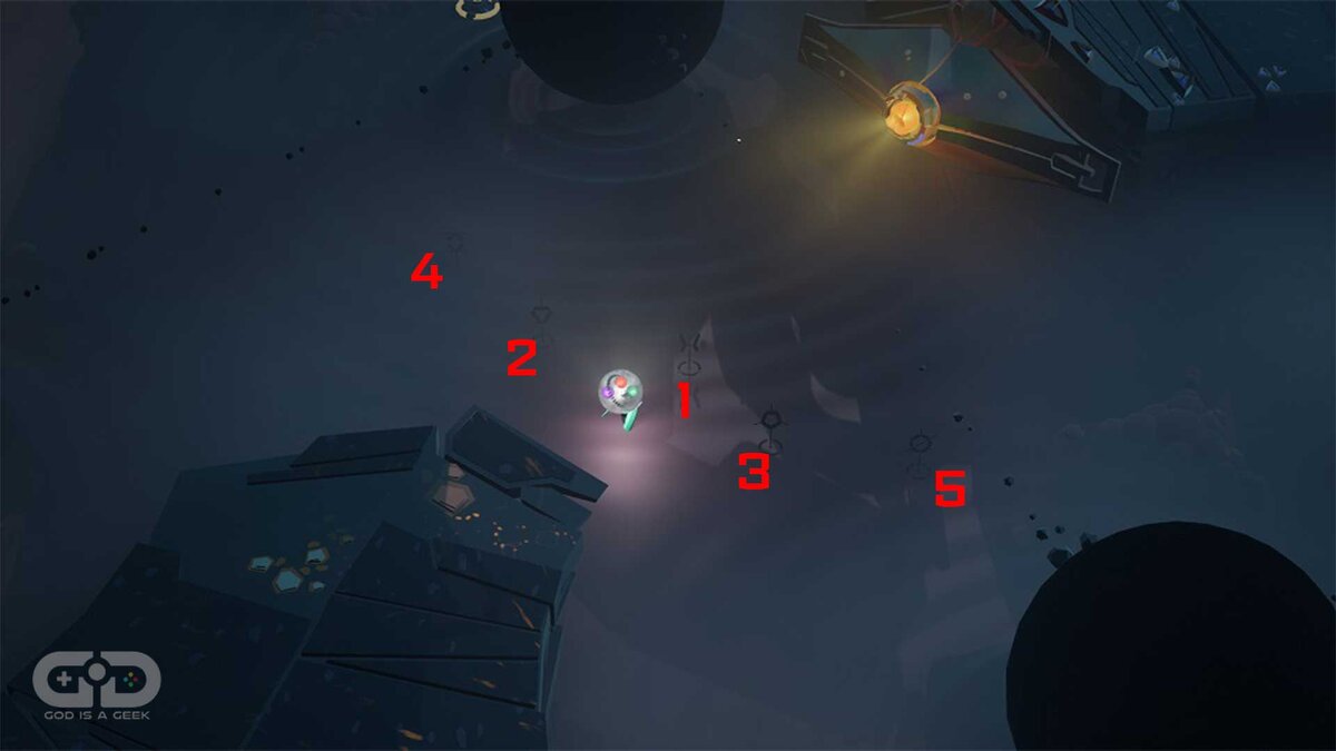 ✅Вы впервые столкнетесь с головоломками с символами Cocoon на раннем этапе, и эти странные глифы являются ключом к продвижению вперед и завершению игры. Видите ли, Cocoon — полностью визуальная игра.-10