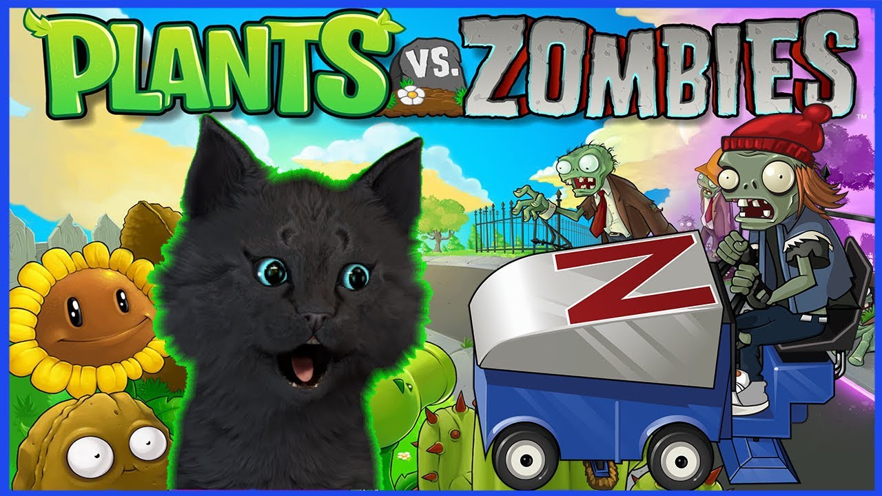 Супер Кот и Растения против зомби #11 ЗОМБИ НА МАШИНАХ 🐱 Plants vs Zombies