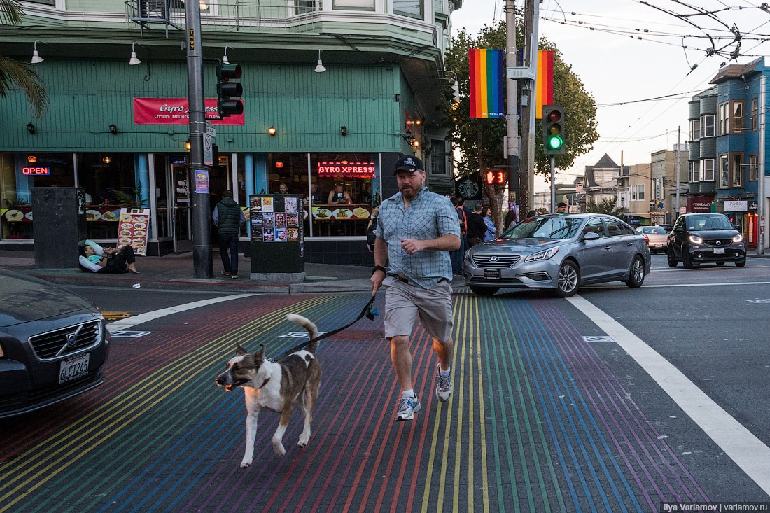 Сан-Франциско в наши дни весь такой радужный...