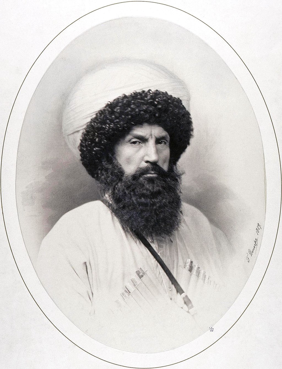 Имам Шамиль. Фотопортрет работы Андрея Ивановича Деньера, 1859 год