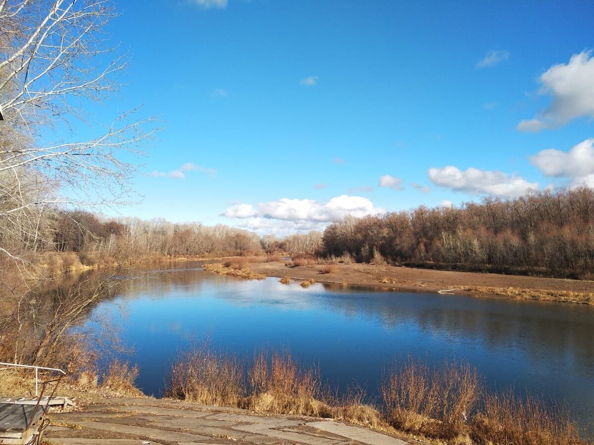 Местный пейзаж. Река Сакмара. 