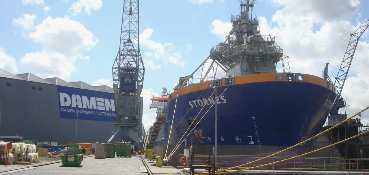 Верфь компании Damen Shipyards Group. Фото из открытых источников сети Интернет