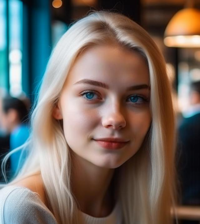 Даша в кафетерии