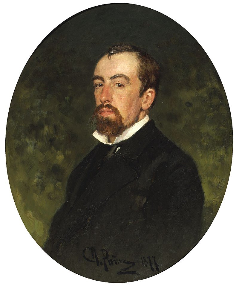 В. Д. Поленов. Портрет И.Е. Репина 1877 г.