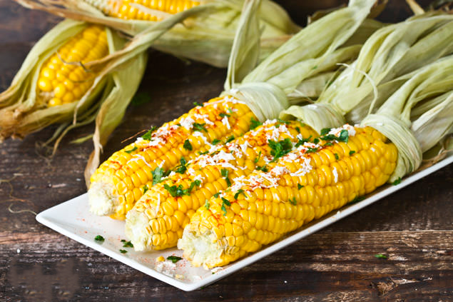 Жареная кукуруза. Жареная кукуруза со специями. Roasted Corn.