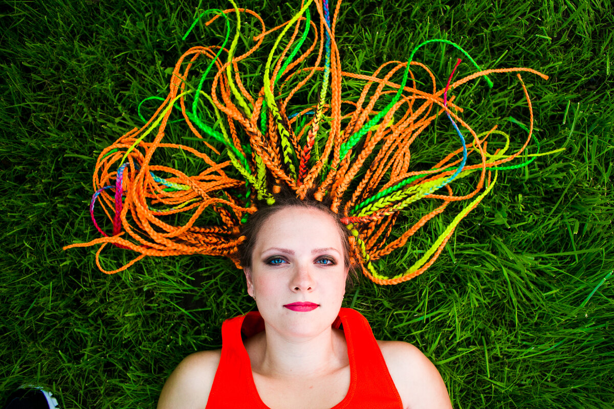 мои первые косички