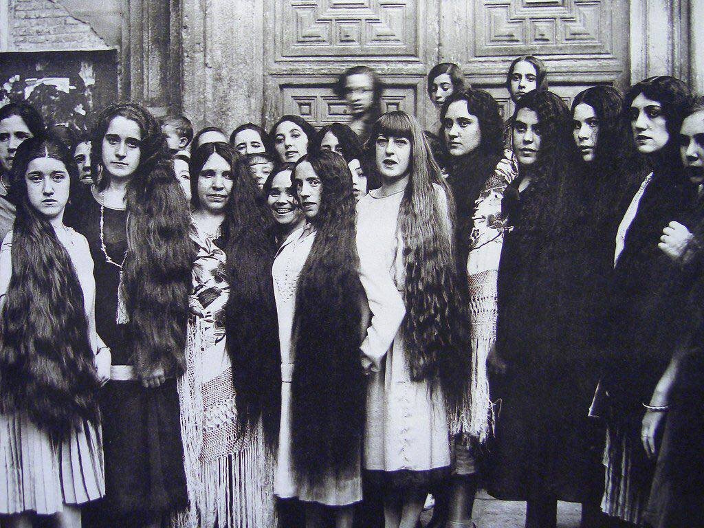 Конкурс длинных волос, Мадрид, 1927 год.