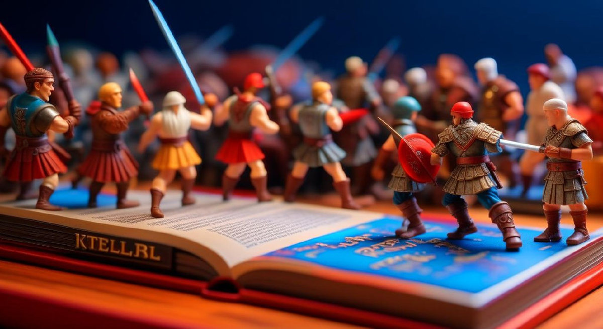 Результат генерации по запросу "Битва грамотеев за правильность написания и произношения", стиль: 4k