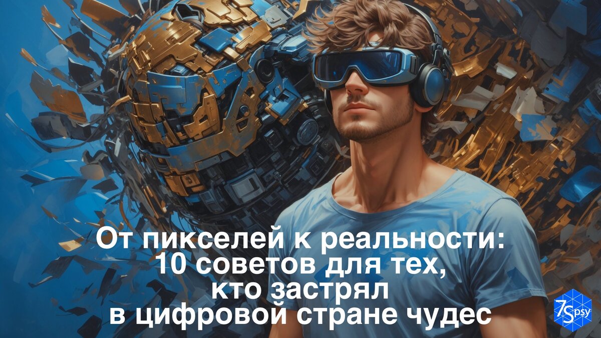 От пикселей к реальности: 10 советов для тех, кто застрял в цифровой стране  чудес | 7Spsy Психология онлайн | Дзен