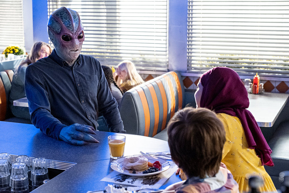 Кадр из сериала "Засланец из космоса"