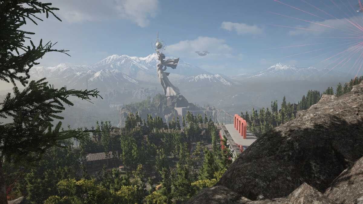 Родина-мать в этой игре практически на каждом углу. И это круто!