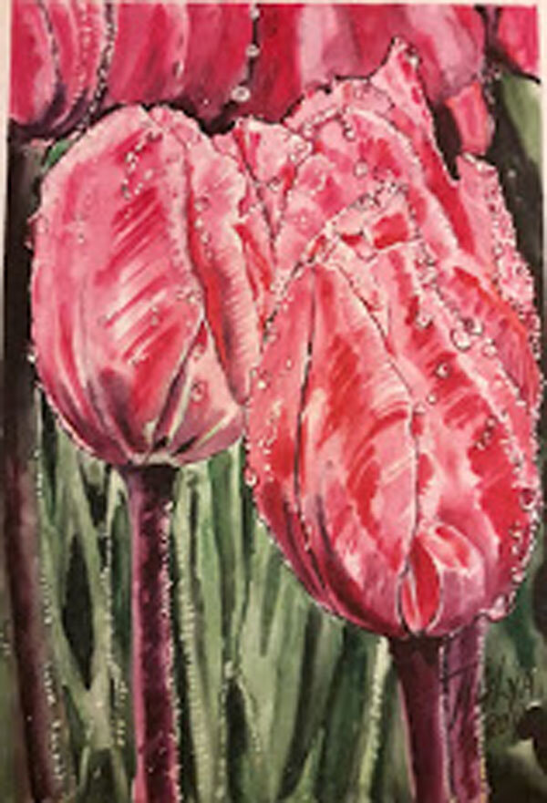 2. Юлия Тимур. Работа предоставлена каналу "Краюшкина. Поэзия. Живопись" акварелисткой Юлией Тимур