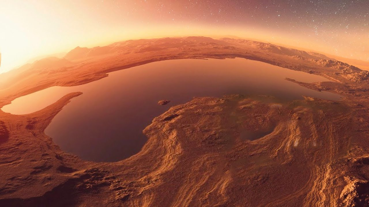 Моря на Марсе. Озеро на Марсе. Вода на Марсе. Марсианская вода. На марсе есть жидкая вода