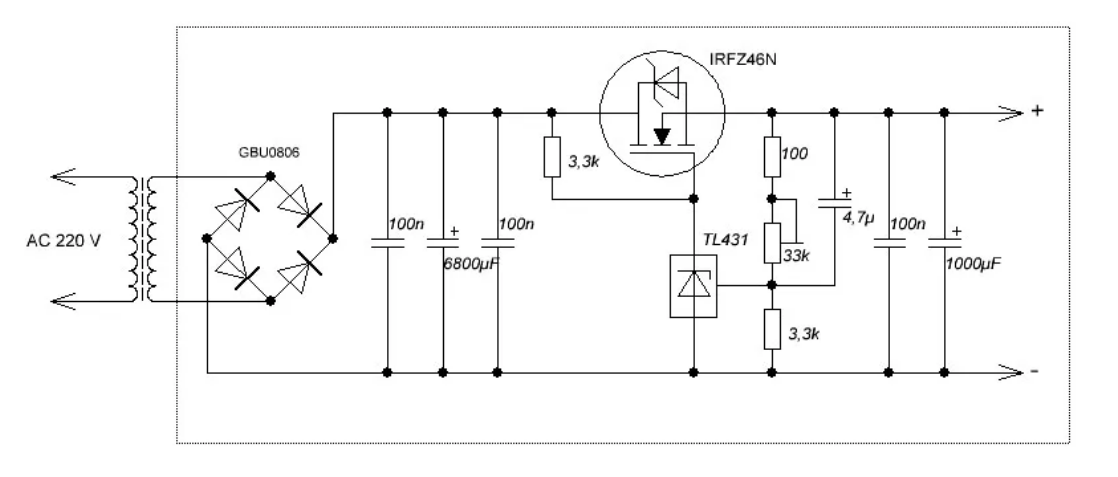 Схемы блоков питания на полевых транзисторах. Стабилизированный регулируемый блок питания схема. Высоковольтный регулируемый стабилизатор напряжения схема. Блок питания на tl431 и полевом транзисторе. Мощный стабилизатор напряжения 12 вольт 30а на полевых транзисторах.
