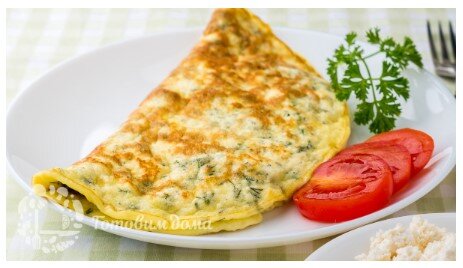 Омлет с творогом