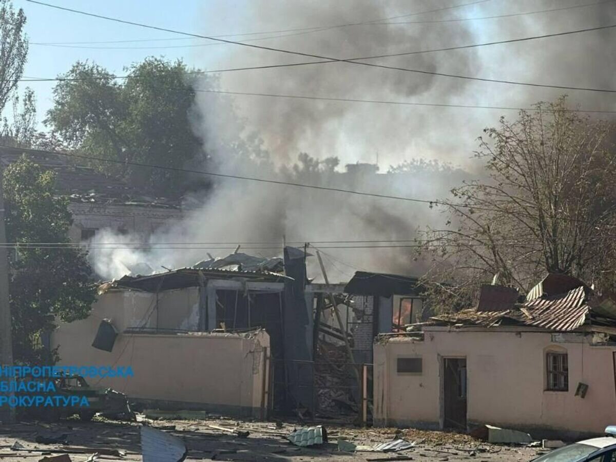    Здание полиции, поврежденное в результате взрыва в Кривом Роге© Фото : Днепропетровская областная прокуратура