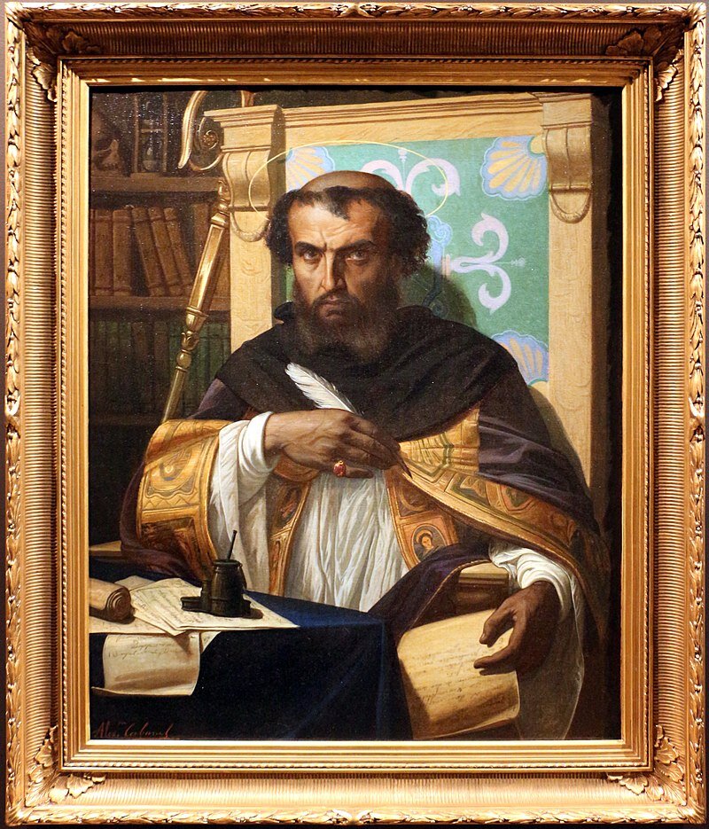 Св. Августин за работой (1845) худ. Александр Кабанель