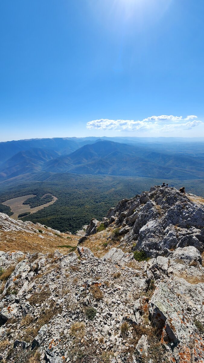 на Эклизи-бурун, 1527 метров над уровнем моря 