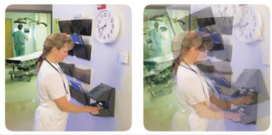 Нормальное и двоящееся изображение 