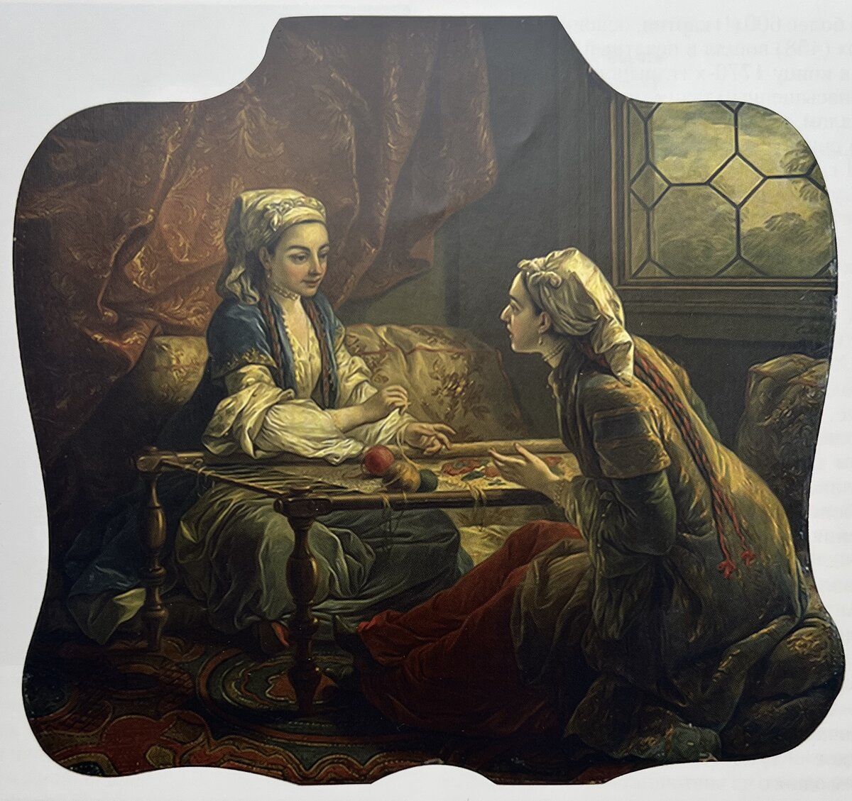 К. Ванлоо. Султанша за вышиванием. ГЭ