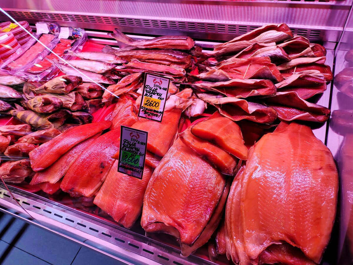 Цены на морепродукты на Сахалине