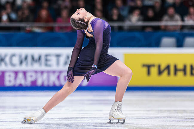 ​«Камила уже настолько заматерела – по ней видно, что катается чемпионка. Катается титулованная спортсменка, которая уверена в себе». Фото: fsrussia.ru 