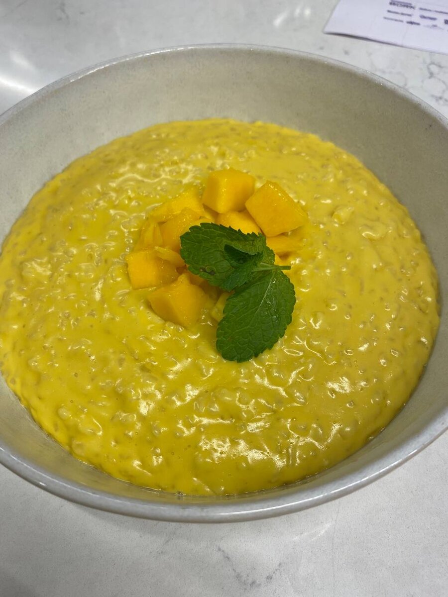 Рисовая каша с манго #chefmfkos