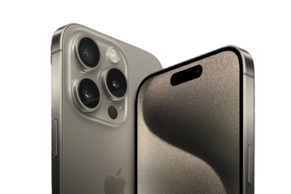 iPhone 15 Pro (Max) с титановой рамкой (© Apple, 2023 )