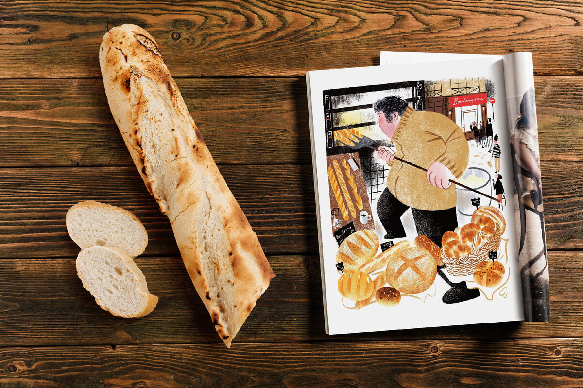 Хлеб из буланжери Боба объединил квартал фанатиков еды. Иллюстрация: Leo Espinosa, журнал The New Yorker. 