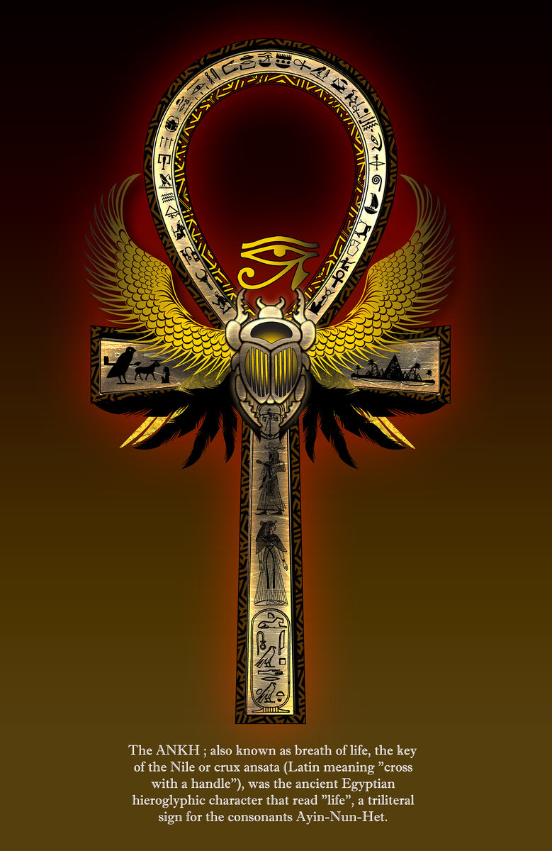 Анх символизирует вечность и обещает существование после смерти. На фресках египетских богов он представлен как символ бесконечности бытия. 