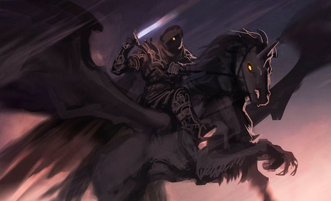 Темный Всадник (арт dleoblack, DeviantArt).