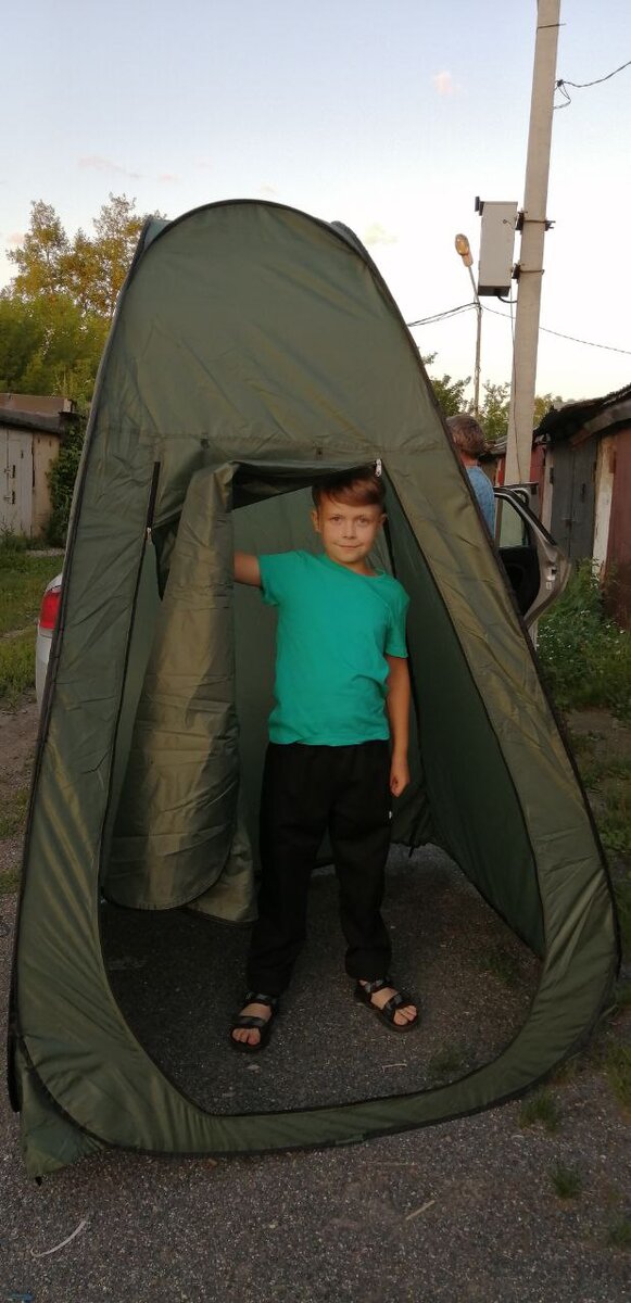 Попробовали разложить палатку перед поездкой