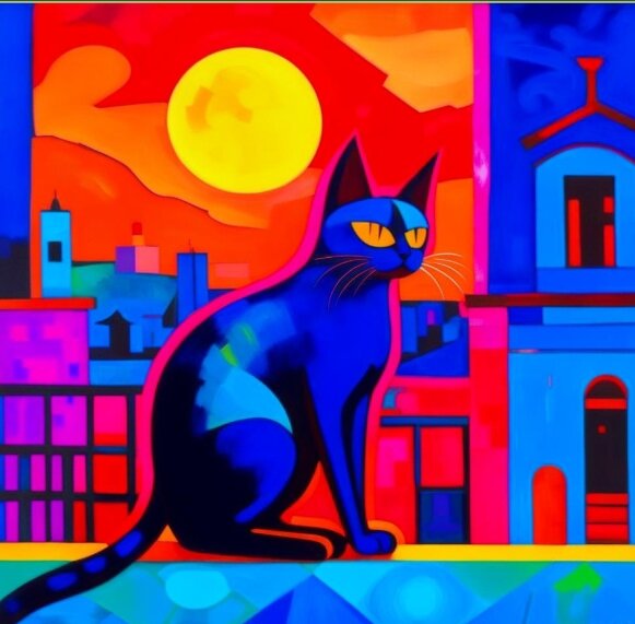 В стиле Матисса. Источник: Kandinsky 2.2.