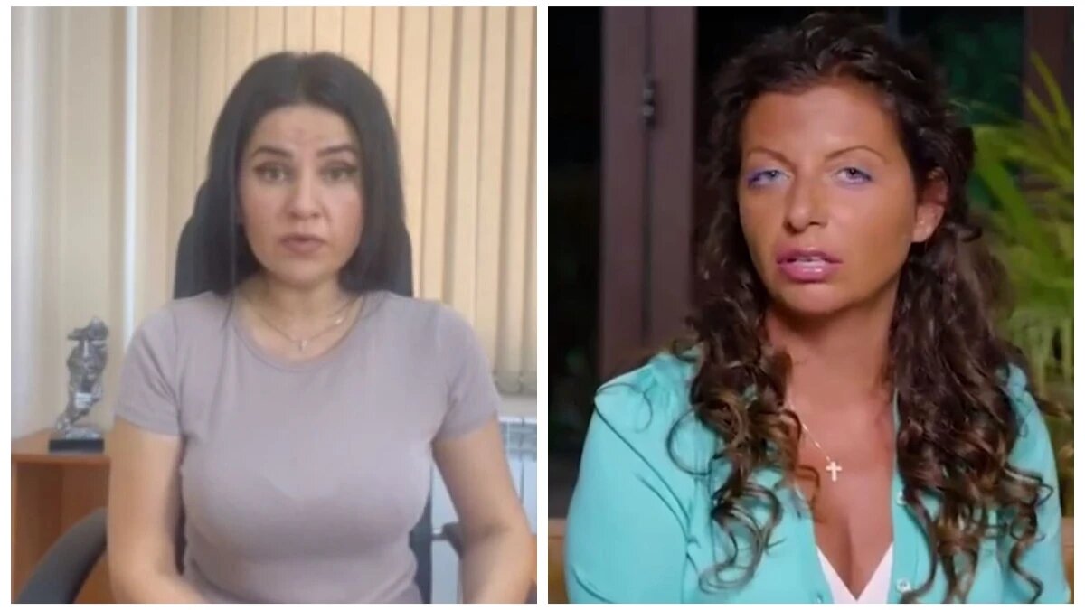 Мария Прусакова и Маргарита Симоньян. Фото: кадры из видео Telegram