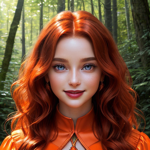 Оранжевая лягушка Пипа в человеческой ипостаси, которую она примет после использования волшебных жемчужин. В галерее все иллюстрации созданы нейросетью для онлайн генерации картинок Dezgo.com.