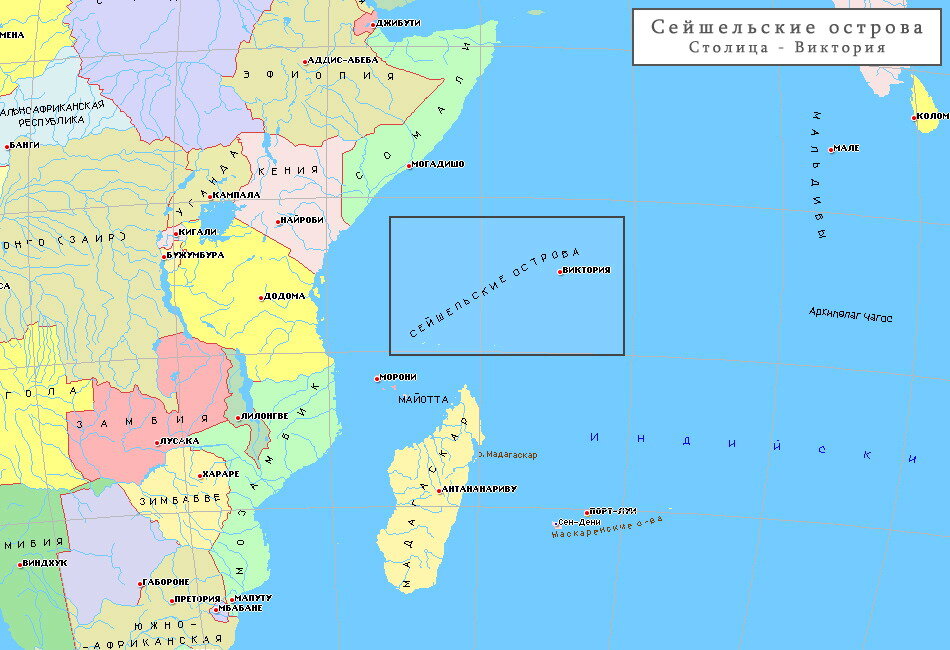 Остров маэ сейшельские острова карта