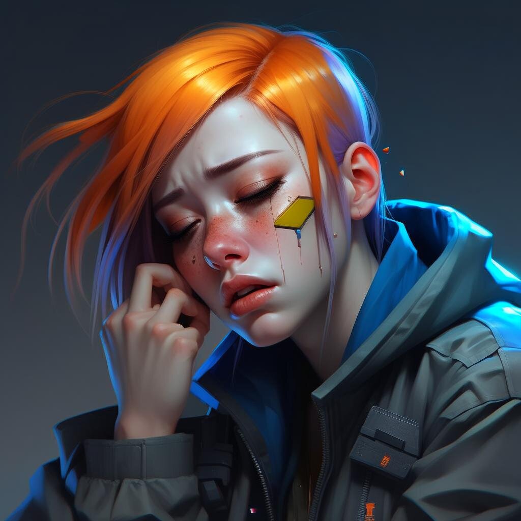 Facepalm. Нейросеть Kandinsky 2.2.