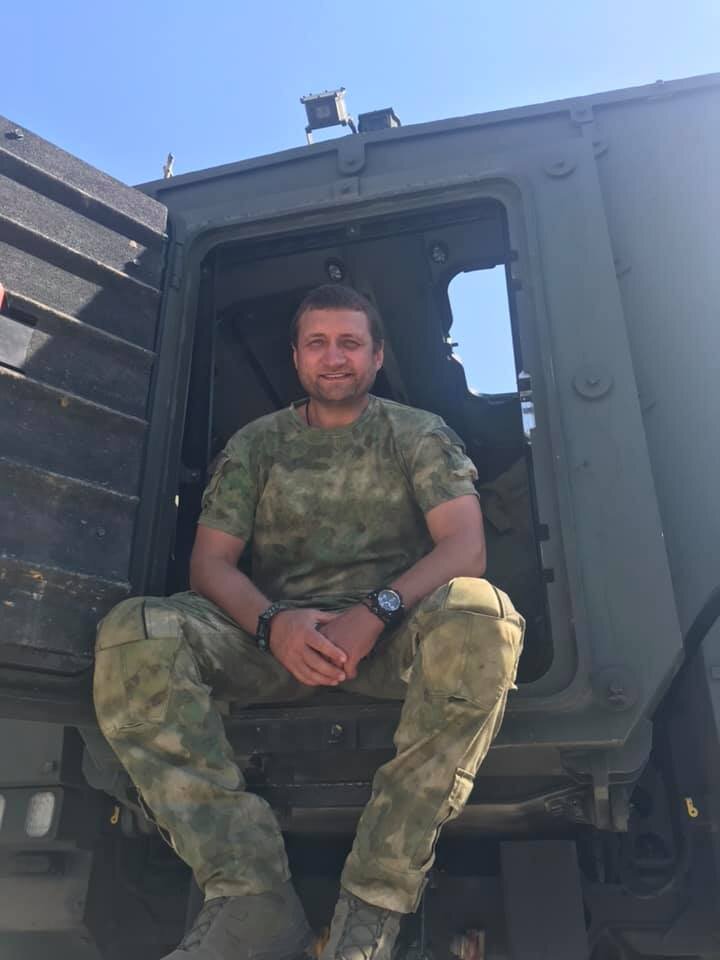 Олег на работе с сирийской армией