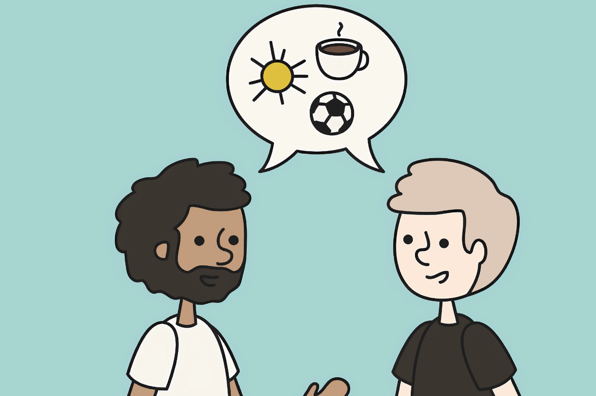 Поддержать тему разговора. Small talk. Разговор рисунок. Разговор людей рисунок. Техника small talk.