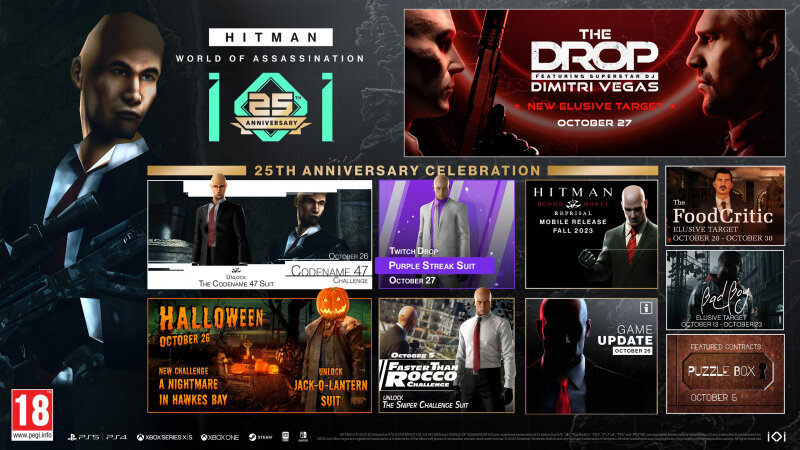  📷    Календарь нового контента для Hitman: World of Assassination на октябрь
