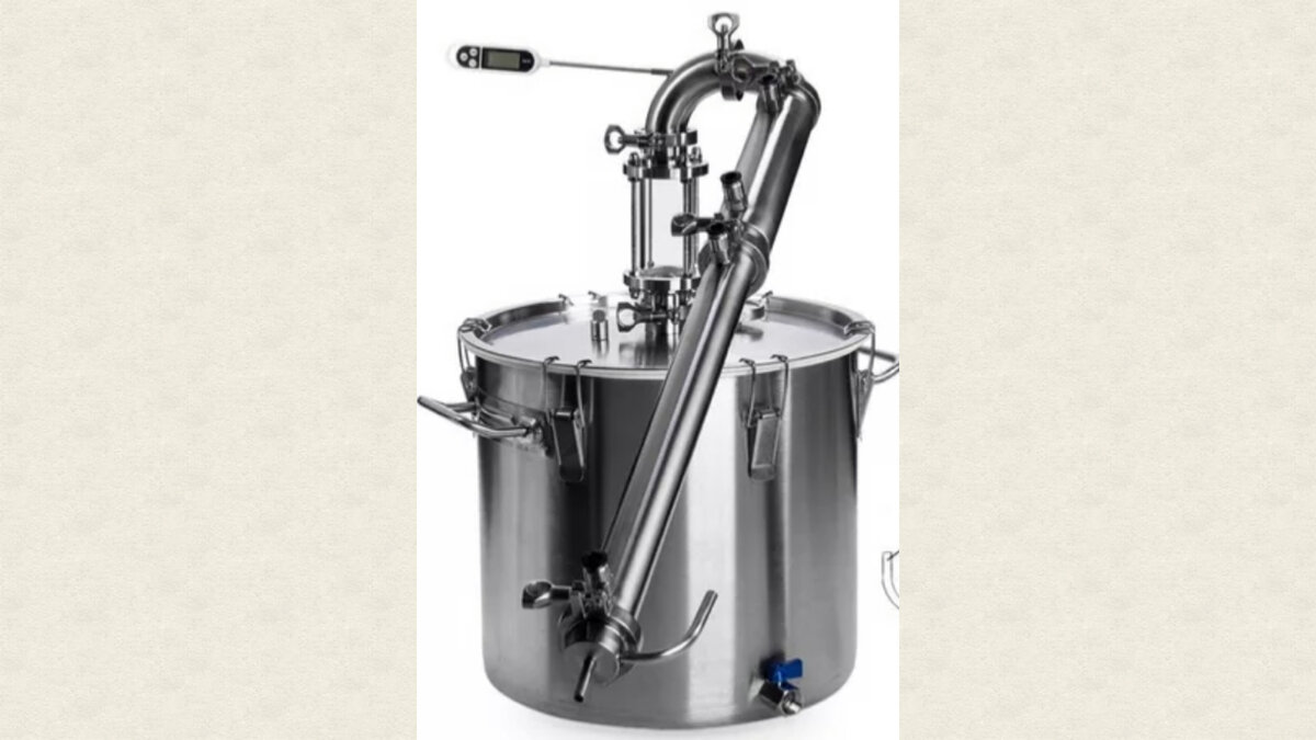 Сборка самогонного аппарата для перегонки браги в спирт сырец по методу - "подстил" - прямотоке.